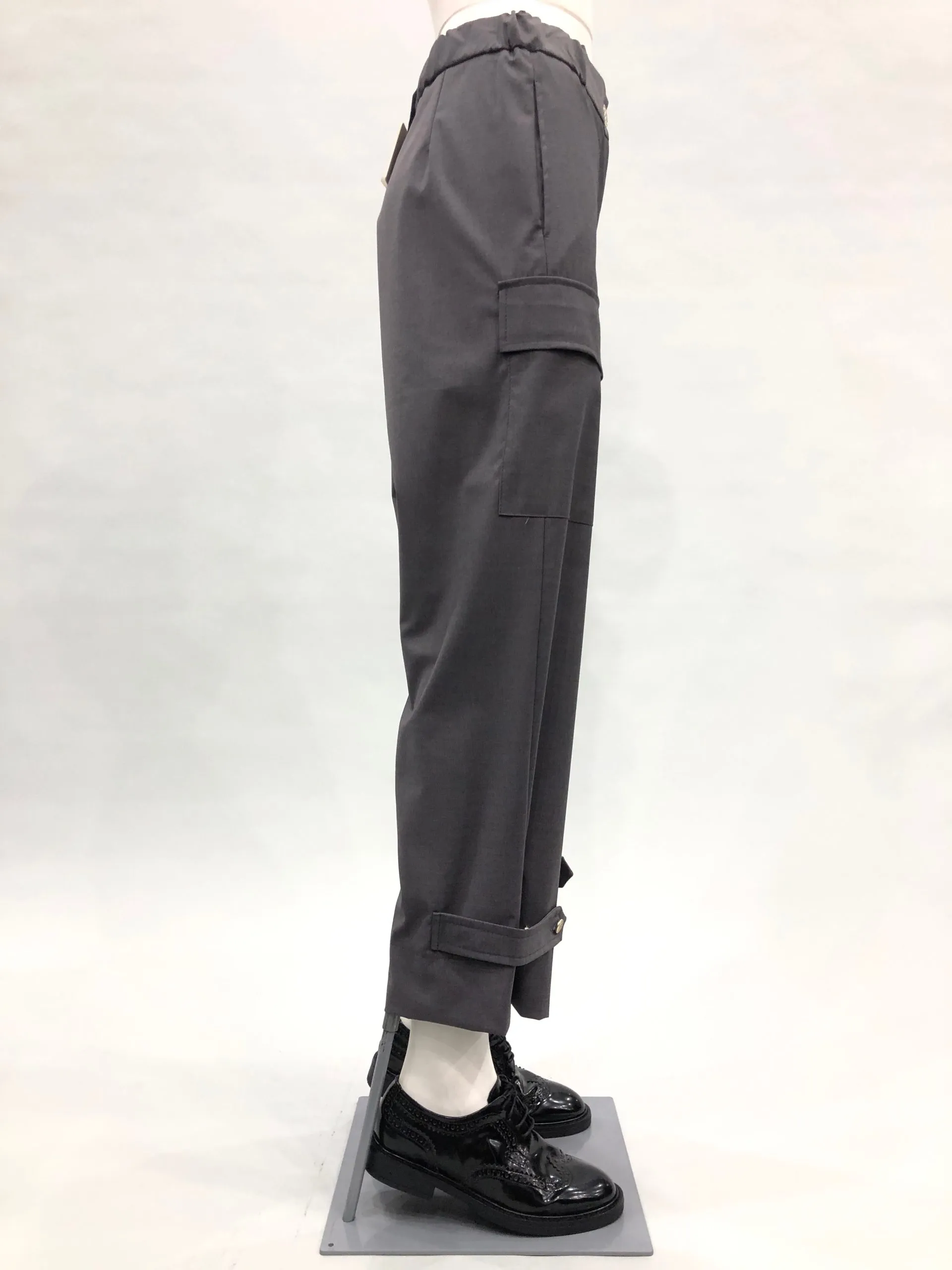 VICOLO Pantalone basic con tasconi grigio
