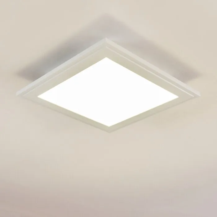 Voisines Plafoniera LED Bianco, 1-Luce, Telecomando, Cambia colore