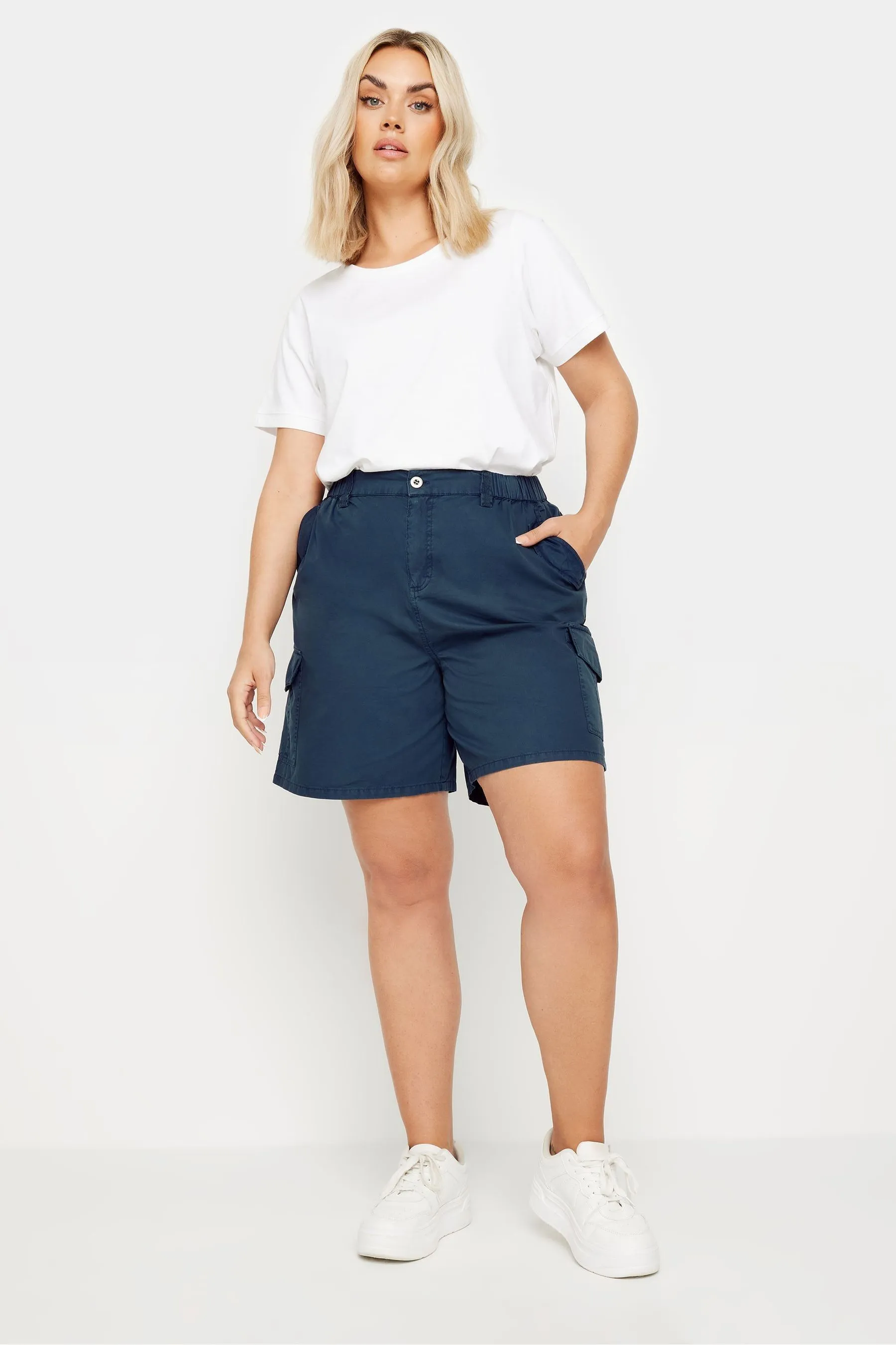 Yours Curve - Shorts cargo in cotone