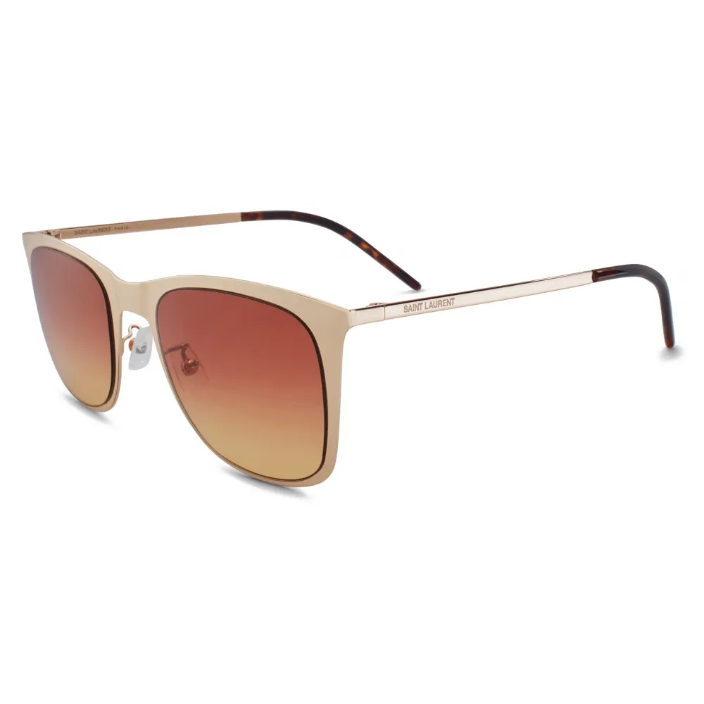 Yves Saint Laurent - Occhiali da Sole SL 51 Slim Metal - Oro Chiaro - Saint Laurent Eyewear