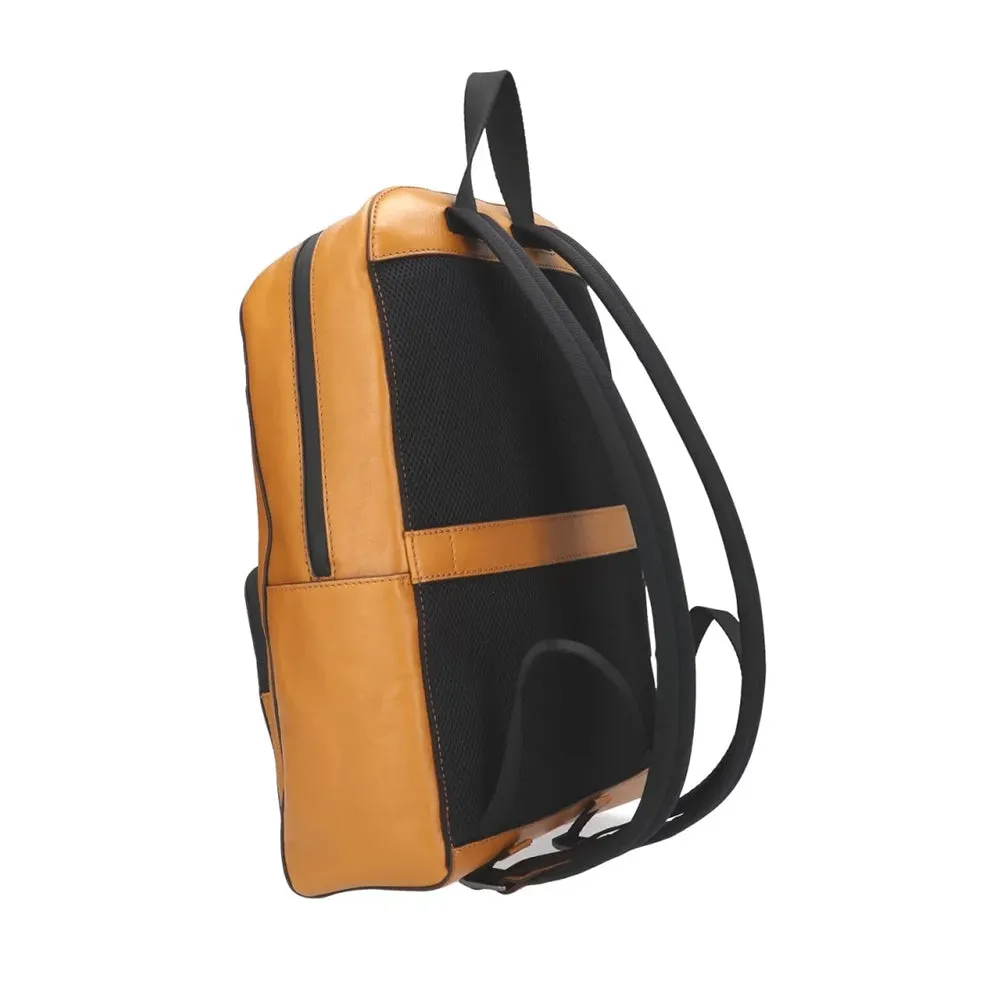Zaino Uomo THE BRIDGE linea Damiano in Pelle Giallo Curry
