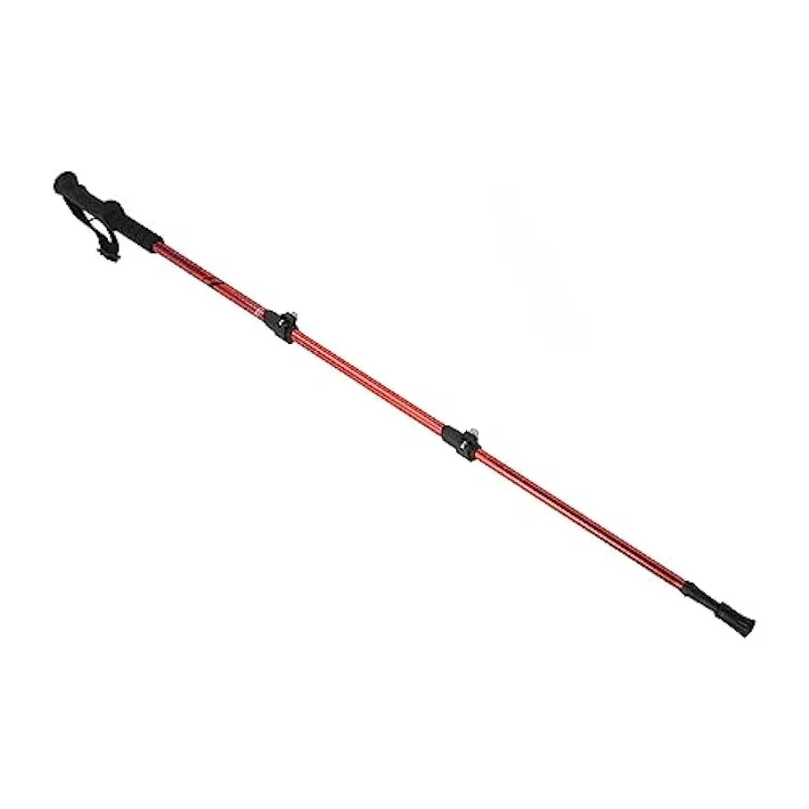 Zerodis Canna da Escursione, Canna da Passeggio Durevole Telescopica in Lega di Alluminio Ampia Applicazione 3 Sezione per Alpin