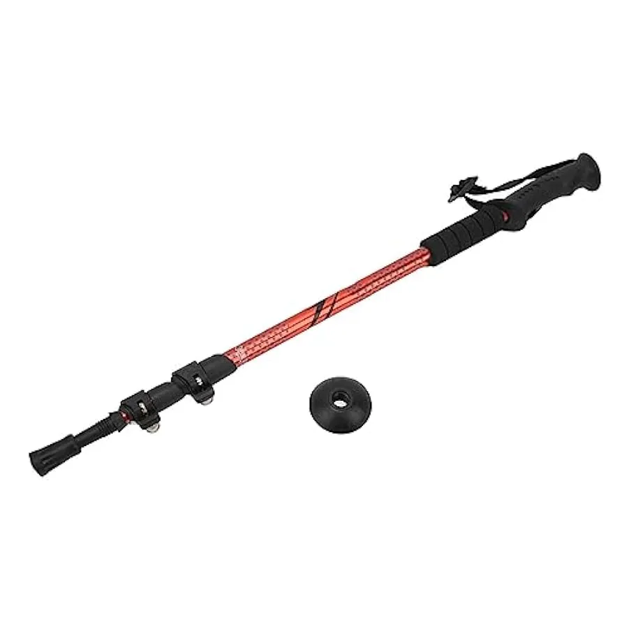 Zerodis Canna da Escursione, Canna da Passeggio Durevole Telescopica in Lega di Alluminio Ampia Applicazione 3 Sezione per Alpin