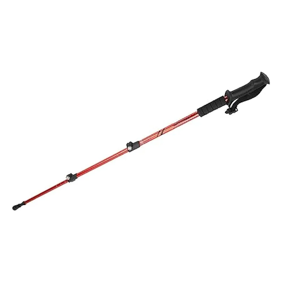 Zerodis Canna da Escursione, Canna da Passeggio Durevole Telescopica in Lega di Alluminio Ampia Applicazione 3 Sezione per Alpin