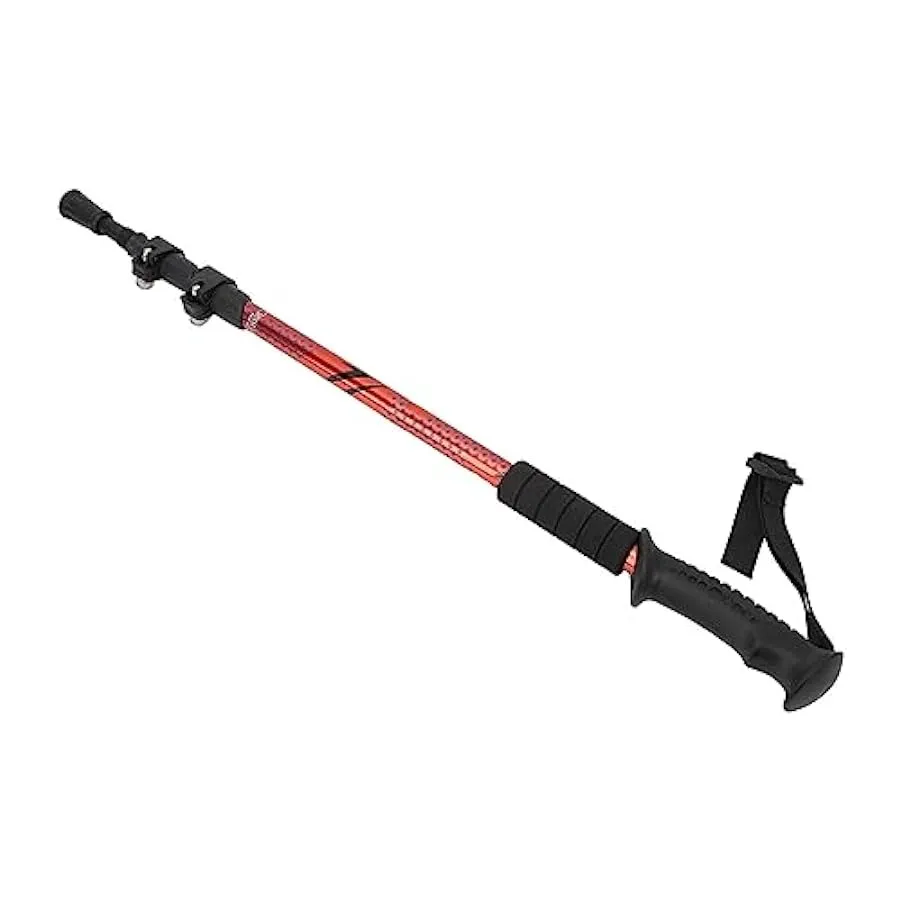 Zerodis Canna da Escursione, Canna da Passeggio Durevole Telescopica in Lega di Alluminio Ampia Applicazione 3 Sezione per Alpin