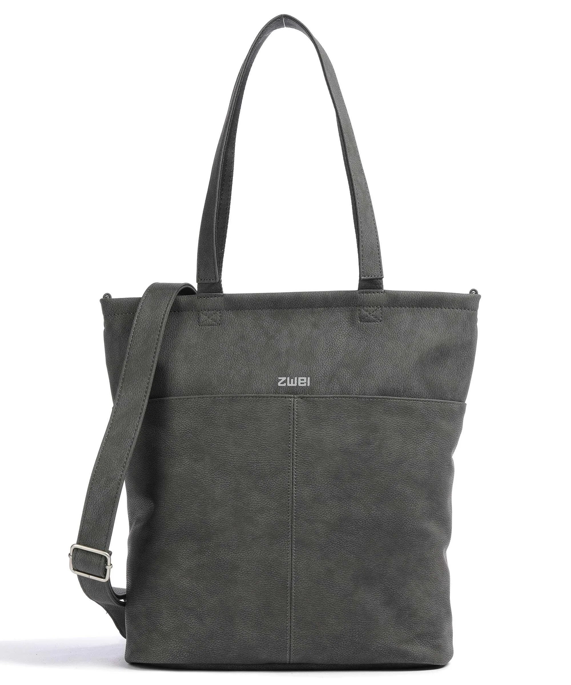  Zwei Mademoiselle.M M145 Borsa shopper pelle sintetica grigio scuro  