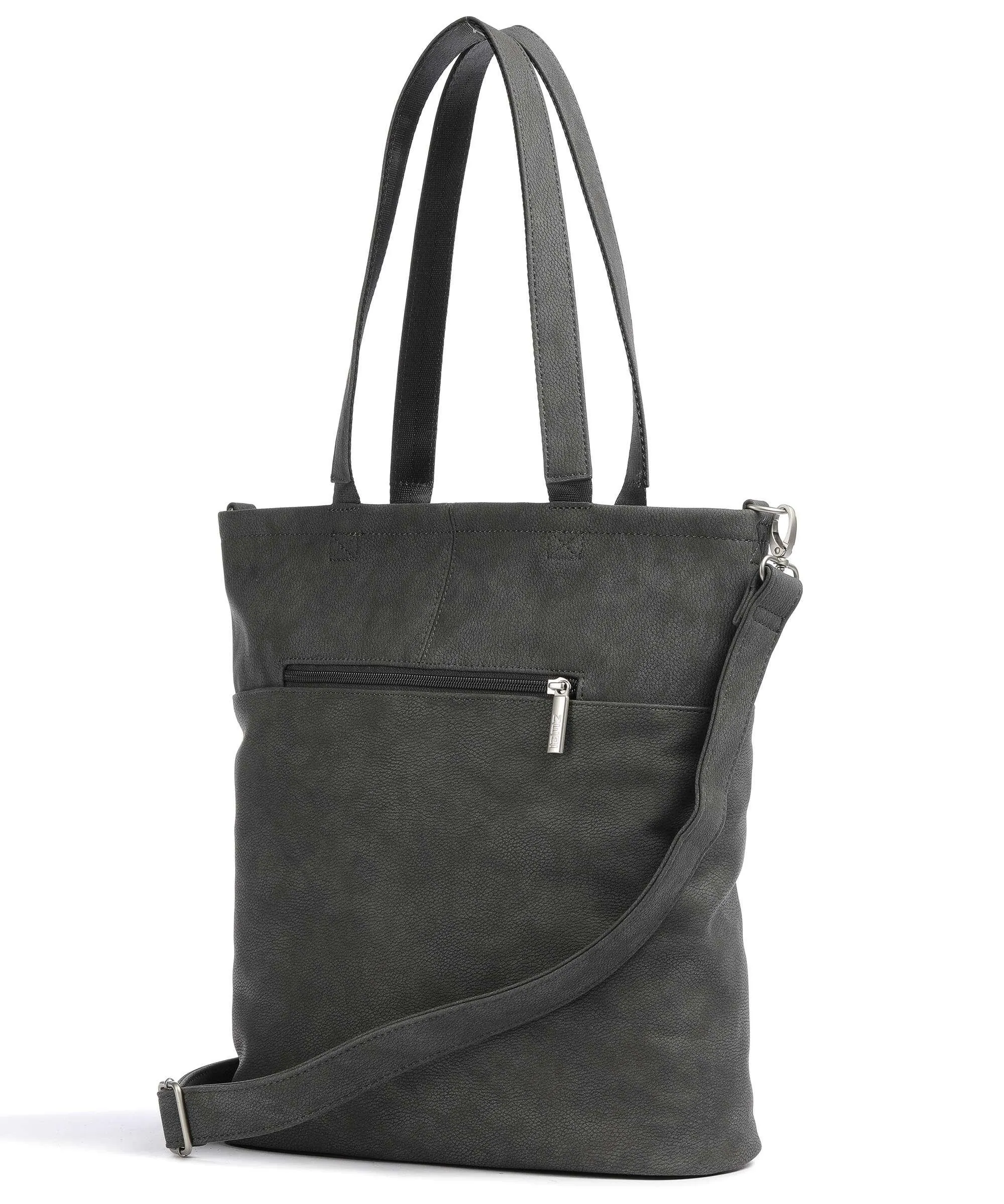  Zwei Mademoiselle.M M145 Borsa shopper pelle sintetica grigio scuro  